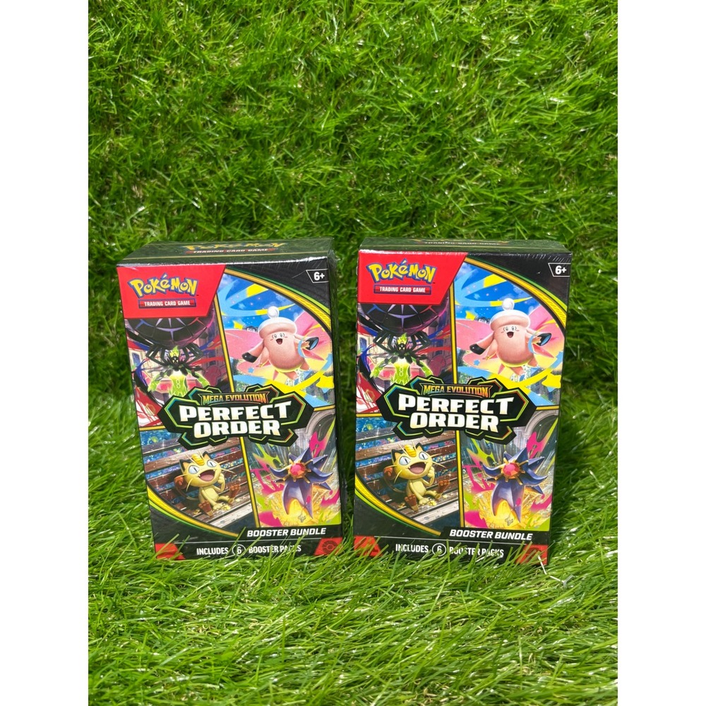 Pokemon TCG Mega Evolution Perfect Order Booster Bundle 2 Boxes 6 Packs Each